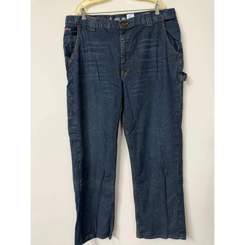 LAPCO FR Men's 40x32 Flame Resistant Carpenter Jeans Blue Denim NFPA 2112 CAT2